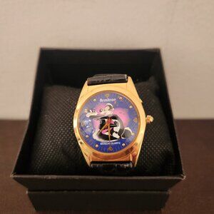 VINTAGE - Armitron Pepe Le Pew & Penelope Men's Character Watch -Preowned